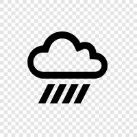 drops, precipitation, thunderstorm, wet icon svg