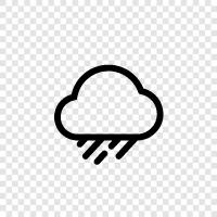 drops, precipitation, heavens, thunder icon svg