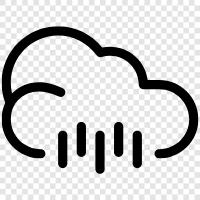 Drops, Thunder, Cloud, Weather icon svg