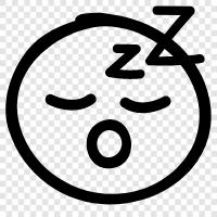 drowsy, tired, lethargic, sleepyhead icon svg