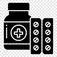 drug, over the counter, prescription, side effects icon svg