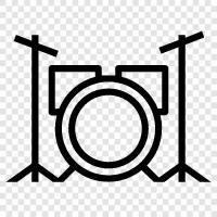 Drummer, Percussion, Music, Instruments icon svg