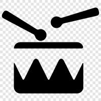 drumming, percussion, music, beat icon svg