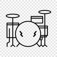 Drumming, Percussion, Beat, Rhythm icon svg