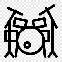 Schlagzeug, Beats, Schlaginstrumente symbol