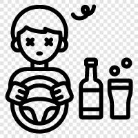 drunk driving, drunk driving laws, drunk driving statistics, drunk driving arrests icon svg