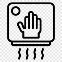 dryer, hand, dry, hands icon svg