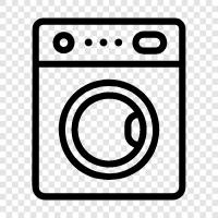 dryer, detergent, fabric softener, iron icon svg