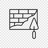 drywall, insulation, repair, painting icon svg