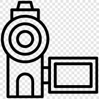 dslr, Kamera, Camcorder, digital symbol