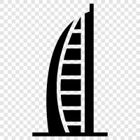 Dubai, luxury, hotel, Arabian icon svg