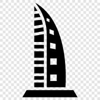 Dubai, luxury hotels, world s tallest hotel, luxury resorts icon svg