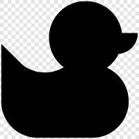 duck, water, bath, toy icon svg