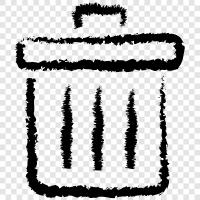 dump, garbage, recycle, garbage can icon svg