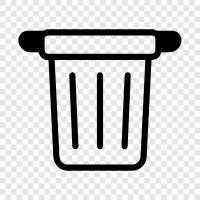 dump, recycle, junk, garbage icon svg