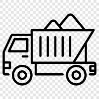 Dump Truck Vermietung, Dump Truck zum Verkauf, Dump Truck zur Miete, Dump symbol