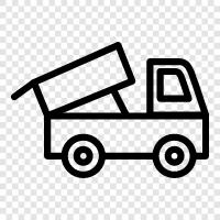 Dump Trucking, Dump Truck Vermietung, Dump Truck Supp, Dump Truck symbol