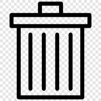 dumpster, garbage, recycle, bin icon svg