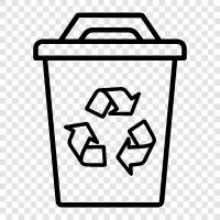 dustbin, garbage can, garbage, rubbish icon svg