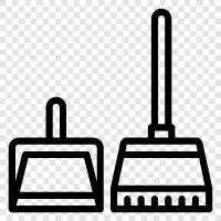 dustpan, dustpan and brush, sweep, dust icon svg