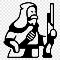 dwarf gunner, dwarf artillery, dwarf artilleryman, dwarf artillerywoman icon svg