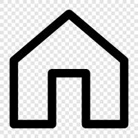 Dwelling, Residence, House, Property icon svg