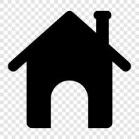 dwelling, abode, residence, house icon svg