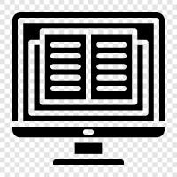 ereader, ebooks, ereader app, electronic book icon svg