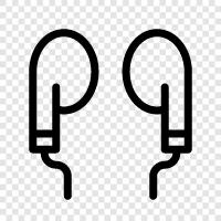 earbuds, headphones, inear monitors, sound quality icon svg