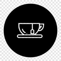 Earl Grey, black, green, white icon svg