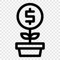 Earnings, Cash, Invest, Business icon svg