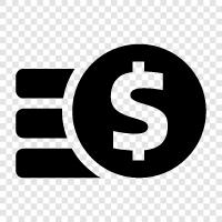 earnings, investments, wages, salaries icon svg