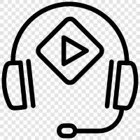 earphone, audio, sound, music icon svg