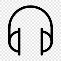 earphone, audio, music, audio equipment icon svg