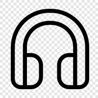 earphones, sound, audio, music icon svg