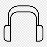 earphones, headphones for music, stereo headphones, overear headphones icon svg