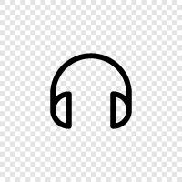 earphones, headphone, speaker, audio icon svg