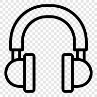 earphones, audio equipment, sound, listening icon svg