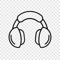 earphones, audio, stereo, music icon svg