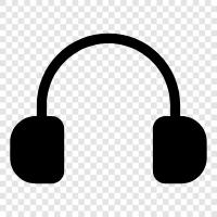 earphones, portable headphones, bluetooth, stereo icon svg