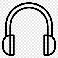 earphones, audio, audio equipment, sound icon svg