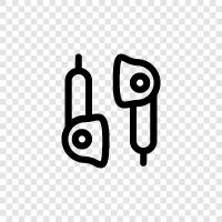 earphones, headphones, stereo, audio icon svg