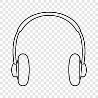 earphones, audio, sound, music icon svg