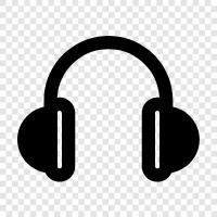 earphones, music, sound, stereo icon svg