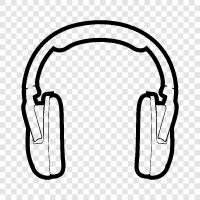 earphones, headphones, cans, stereo icon svg