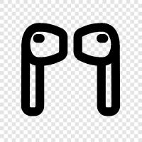 earphones, headphones, stereo, stereo earphones icon svg