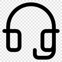 earphones, microphone, phone, audio icon svg