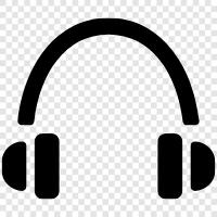 earphones, inear headphones, overear headphones, on icon svg