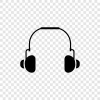 earphones, music, sound, music player icon svg