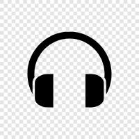 earphones, wireless, stereo, home audio icon svg